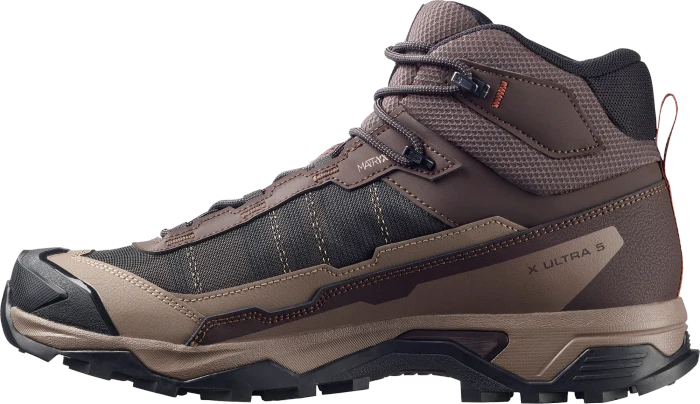 Salomon X Ultra 5 Mid GTX black coffee/walnut/arabian spice (Herren)
