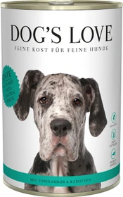PetCo Dog's Love hypoallergen, Ente mit Topinambur und Karotte, 2.40kg (6x 400g)