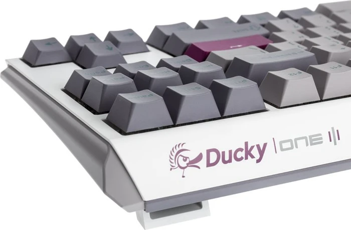 Ducky One 3, Mist Grey, TKL, PBT, LEDs RGB, MX RGB ERGO CLEAR, USB, US