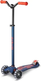 Micro Maxi Micro Deluxe Pro LED Kickboard navy/red