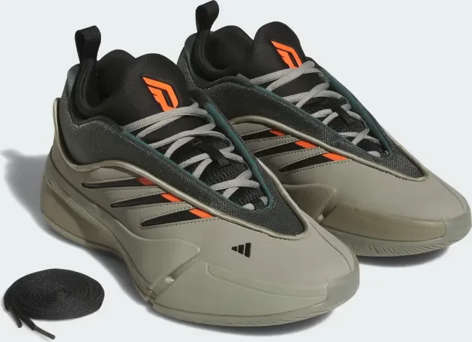 adidas Dame 9 silver pebble/legend ivy/impact orange