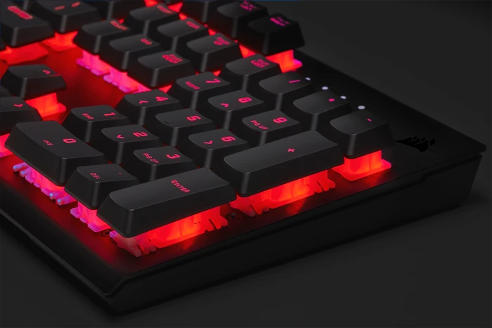 Corsair K60 PRO, LEDs rot, schwarz, Cherry VIOLA, USB, DE