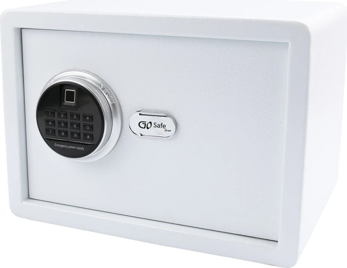 Olympia Olymp GOsafe 2.0/120FP Wandtresor, weiß, Schlüsselschloss/elektronisches Zahlenschloss/Fingerprintreader