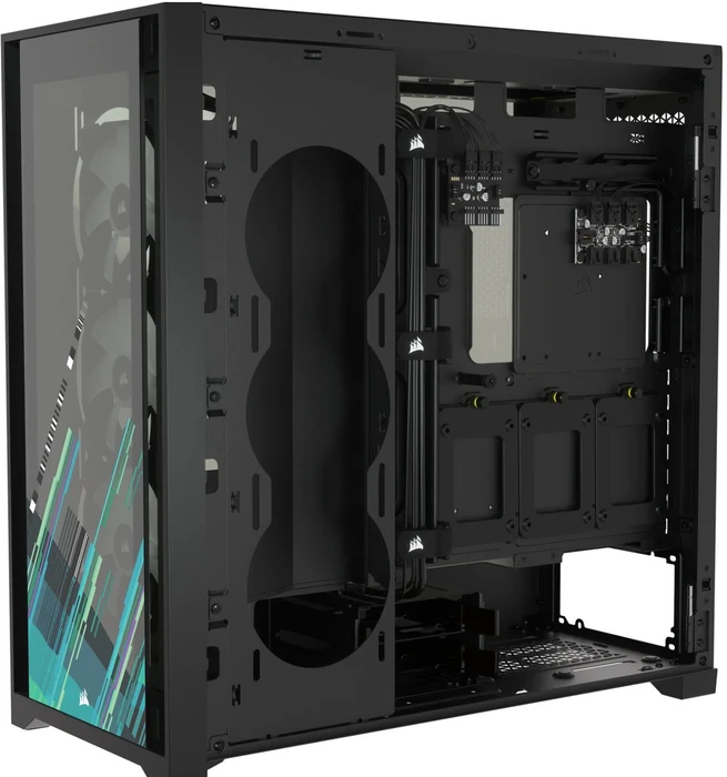 Corsair iCue 5000X RGB Signature Series Shift, schwarz, Glasfenster