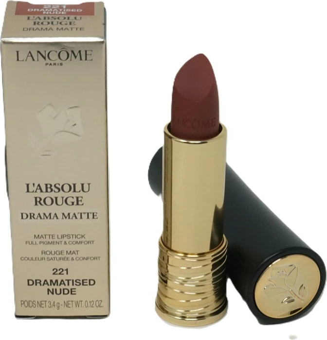 Lancôme L'Absolu Rouge Drama Matte Lippenstift New Edition 221 dramatised nude, 3.4g