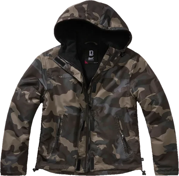 Brandit Windbreaker Frontzip Jacke darkcamo (Damen)