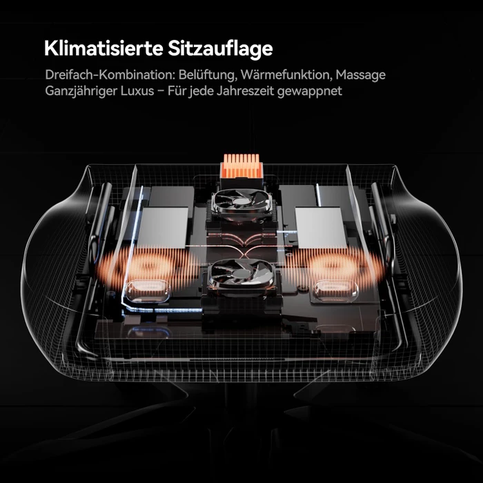 AutoFull M6 Ultra+ 2.0 Shiatsu Massage Gamingstuhl, schwarz/gold