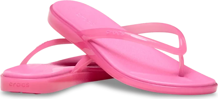 Crocs Miami Round Toe Jelly Flip pink lemonade jelly (Damen)