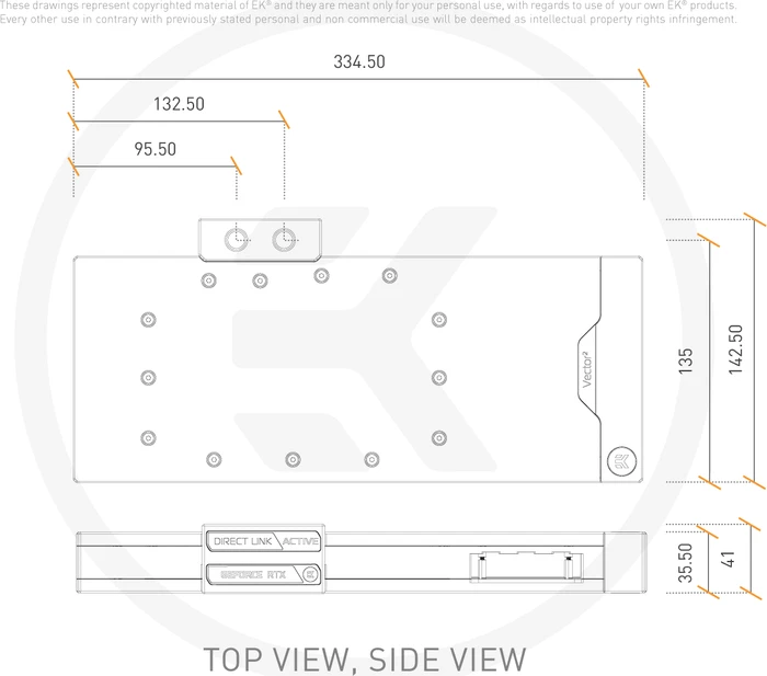 EK Water Blocks Quantum Line EK-Quantum Vector² Trio RTX 3080/90 ABP Set D-RGB, Nickel, Acryl