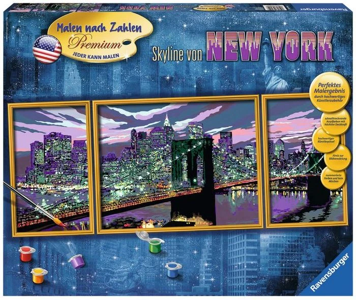Ravensburger Malen nach Zahlen Skyline von New York