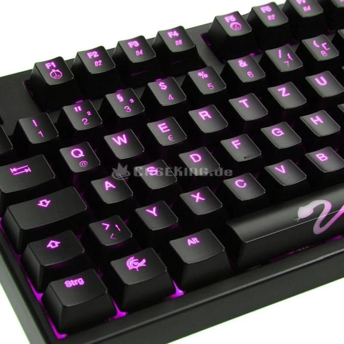 Ducky Shine 3, LEDs violett, MX Brown, USB, DE