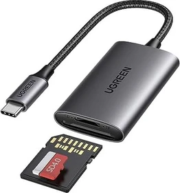 Ugreen 2-in-1 Card Reader, USB-C 3.0 [Stecker] (15251)