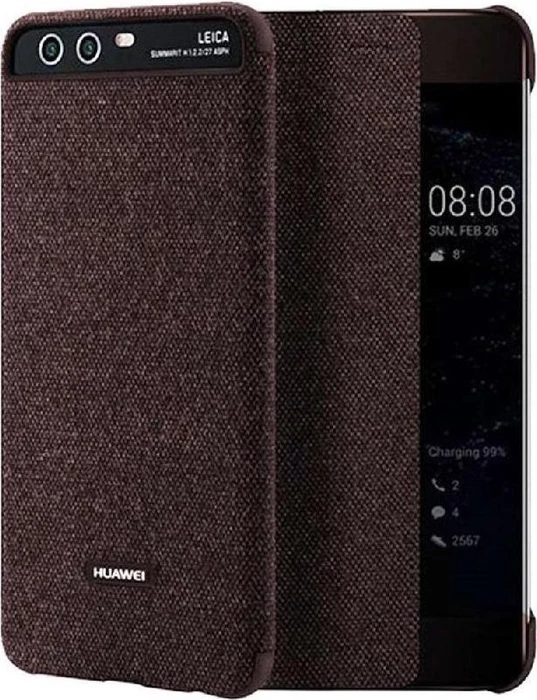 Huawei View Flip Cover für P10 braun