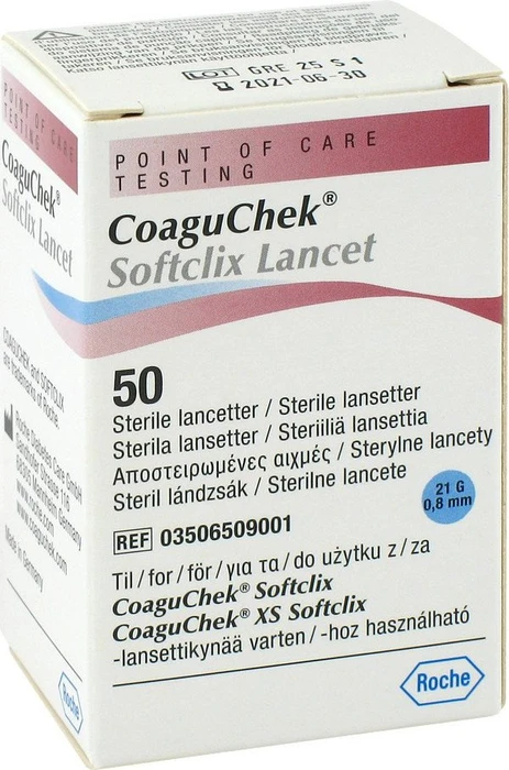 Roche CoaguChek Softclix Lanzetten, 50 Stück