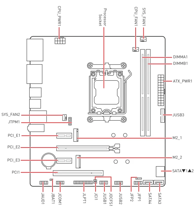 MSI PRO A620M-C EX (AMD AM5)