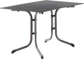 Sieger Boulevard Polytec Klapptisch 120x80cm eisengrau/schieferdekor anthrazit