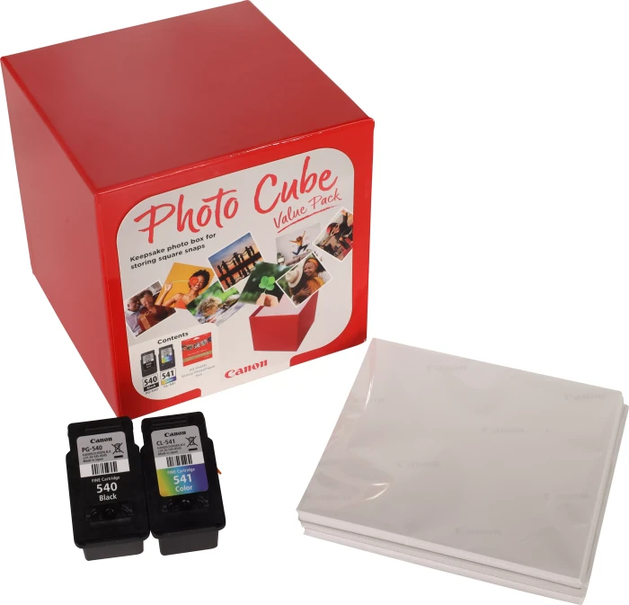Canon Tinte PG-540/CL-541 schwarz/dreifarbig Photo Cube rot