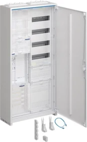 Hager Komplettschrank,univ.Z,1 ZP,BKE-I,APZ,zRfZ,VT4,1100x550x205 mm,16 mm²,ESA,IP44