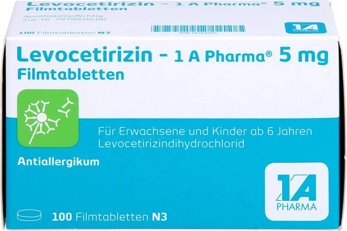 1A Pharma Levocetirizin 5mg Filmtabletten, 100 Stück
