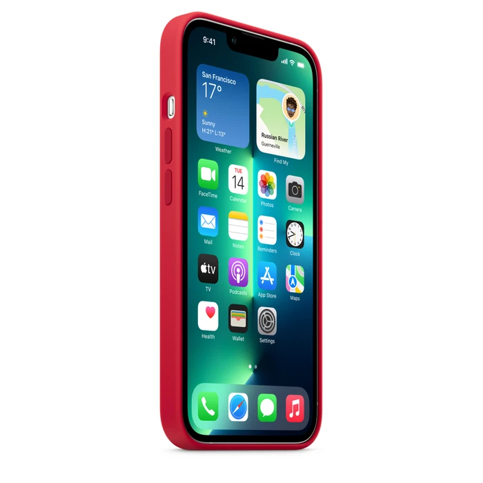 Apple Silikon Case mit MagSafe für iPhone 13 Pro (PRODUCT)RED