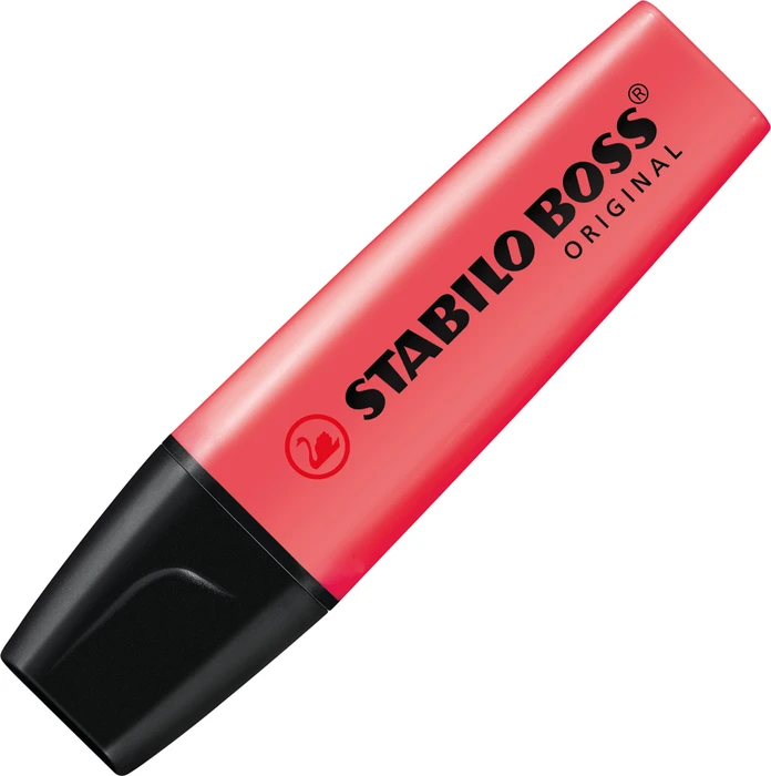 STABILO Boss Original rot, 4er-Pack, Etui