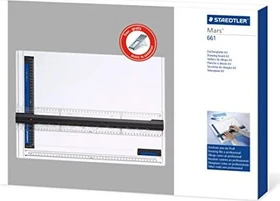 Staedtler Mars 661 Zeichenplatte A3, weiß, 4x Pigmentliner