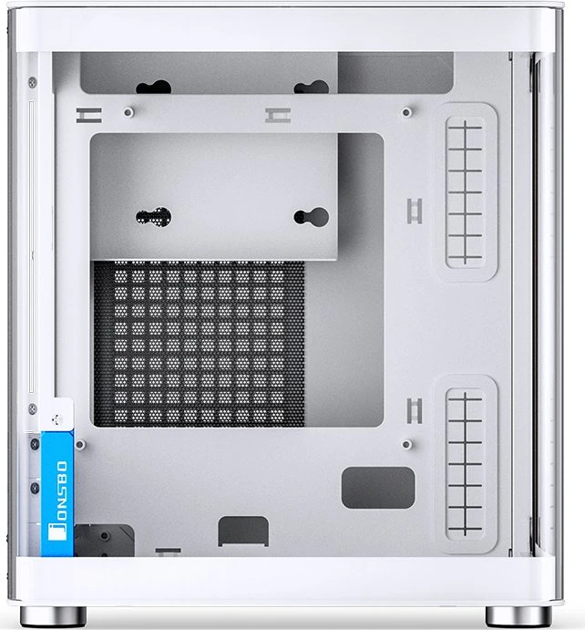 Jonsbo TK-0 White, weiß/braun, Glasfenster, Mini-ITX