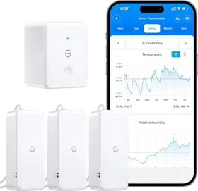 Govee WiFi-Thermometer mit Hygrosensor Innen, Thermo/Hygro-Sensor (H5151)
