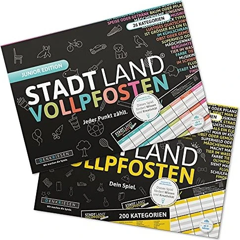 Stadt Land Vollpfosten - Do It Yourself Edition - "Dein Spiel"