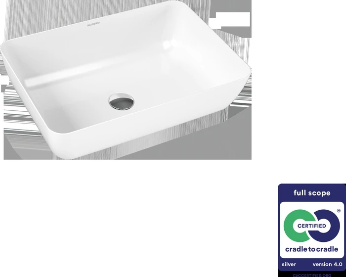 Kaldewei Cayono 3188 Waschtisch-Schale 52x35.5cm, alpinweiß