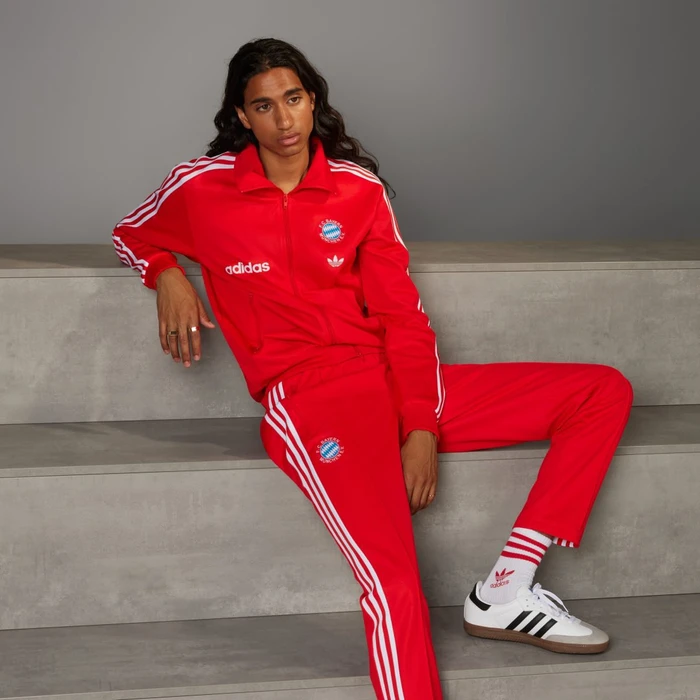 adidas FC Bayern München Beckenbauer Originals Trainingsjacke rot (Herren)