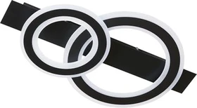 Fischer & Honsel Circle 2-flammig sandschwarz