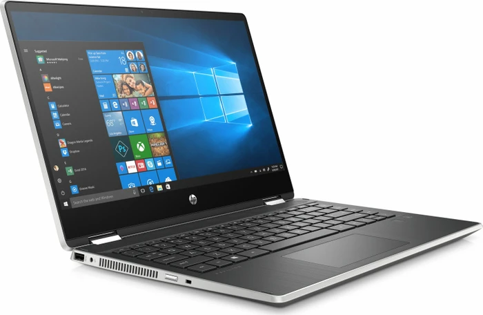 HP Pavilion x360 14-dh0222ng, Natural Silver/Ash Silver, Pentium Gold 5405U, 8GB RAM, 256GB SSD, DE