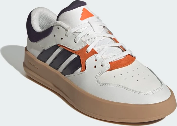 adidas Court 24 core white/aurora black/impact orange