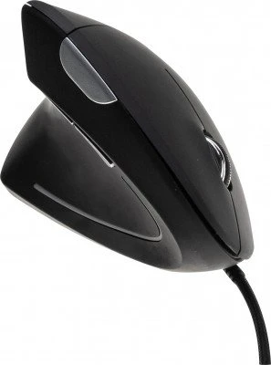 Dacomex V150UG Vertical Mouse, schwarz, Linkshänder, USB