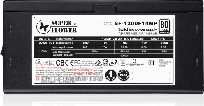 Super Flower Leadex Platinum Special Edition schwarz 1200W, ATX 2.3