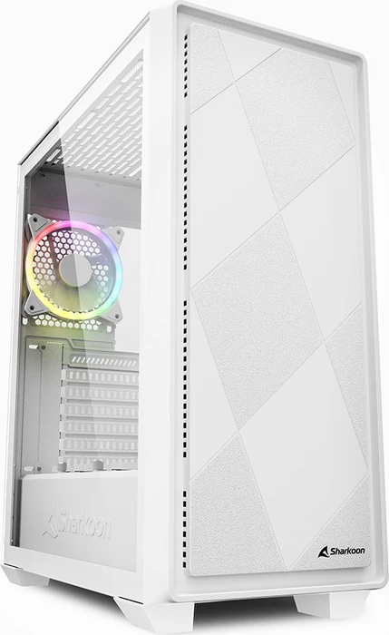 Sharkoon VS8 RGB White, weiß, Glasfenster