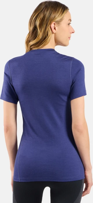 Odlo Natural Merino 200 Baselayer Funktionsshirt kurzarm skipper blue (Damen)