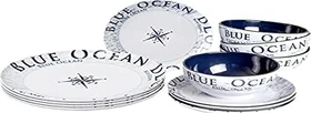 Brunner Midday Blue Ocean 12-teilig Geschirrset
