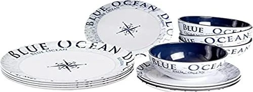 Brunner Midday Blue Ocean 12-teilig Geschirrset