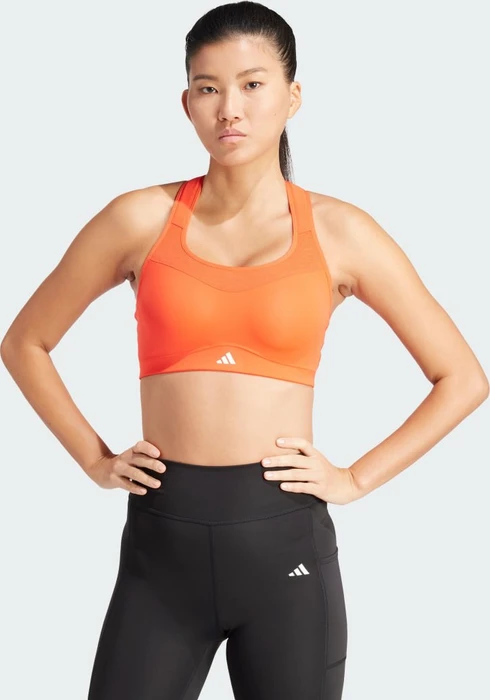 adidas TLRD Impact Training High Support Sport-BH bright red (Damen)