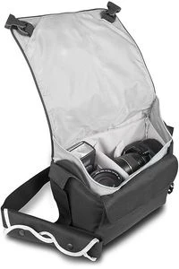 Mantona Cool Bag Kameratasche weiß/schwarz