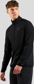Odlo The Run Easy Warm Hybrid Funktionsjacke schwarz (Herren)