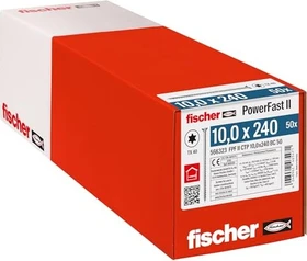 fischer PowerFast FPF II CTP T40 10x240 BC 50 Holzbauschraube, 10x240mm, 50 Stück