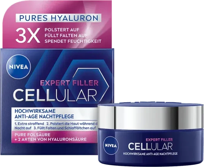 Nivea Hyaluron Cellular Expert Filler Hochwirksame Anti-Age Nachtpflege, 50ml
