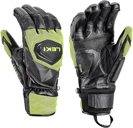 Leki WCR Venom GS 3D Skihandschuhe black/ice lemon