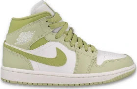 Nike Air Jordan 1 Mid olive aura/lawn/coconut milk/sail (Damen)