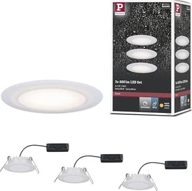 Paulmann Suon Premium LED 6.5W Einbauleuchte, 3 Stück