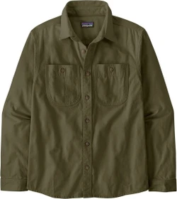 Patagonia Point Reyes Canvas Hemd langarm basin green (Herren)