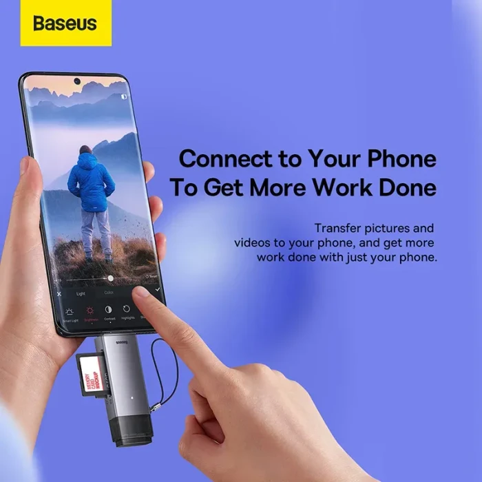 Baseus Lite Series Card Reader, USB-C/USB-A 3.0 [Stecker]
